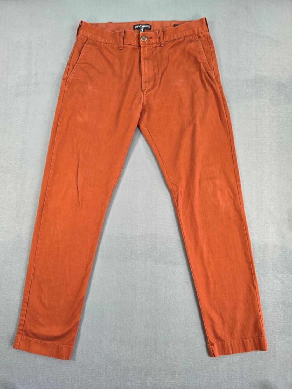 J. Crew Mercantile Flex Men's Slim Chino Pants 31x32 Burnt Orange